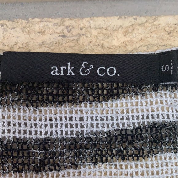 Ark & Co Striped Black/Cream Filet Shirt - Picture 3 of 3